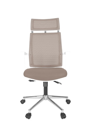 Gizmomobilya Gizmo Fileli Şef Bilgisayar Ofis Çalışma Koltuğu Fk1400 Efor Ekru