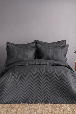 Simply Füme Pamuk Saten Nevresim Takımı Çift Kişilik