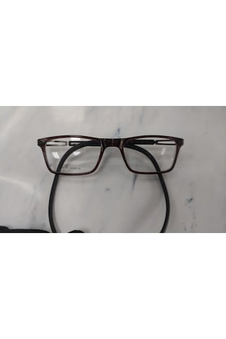 Vinaldi Vi628 Unisex Mıknatıslı Large Mavi Işık Korumalı Gözlüğü Şeffaf - Kahverengi