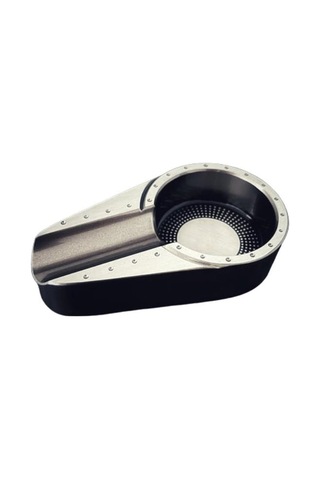 Pq Gümüş Gunmetal Porselen Tekli Puro Küllüğü - Tr7063