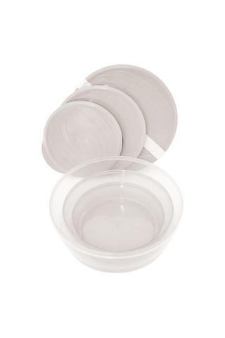 Tuffex TP730 Polo Yuvarlak Small Saklama Kabı 3'lü Beyaz