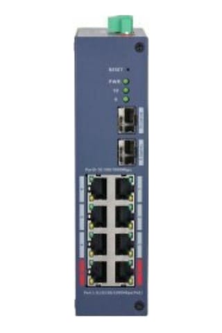 Dahua Chs4210-8gt-110 8 Port Poe 2 Port Sfp Gigabit Yönetilebilir Poe Switch 110w