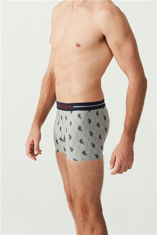 U.S. Polo Assn. U.s Polo Assn. 80328 Erkek 3 Lü Boxer-bordo&lacivert&grmlj.baskılı