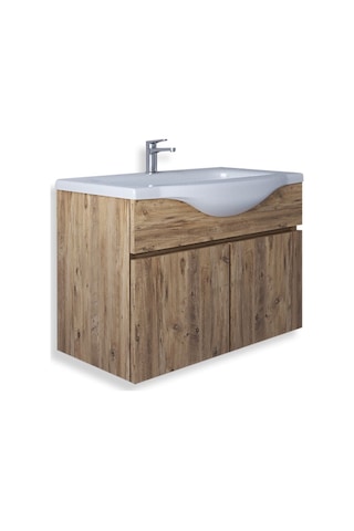 Teta Home Kahire 80 Cm Mdf Banyo Lavabolu Alt Dolap Atlantik Çam Atlantik Çam