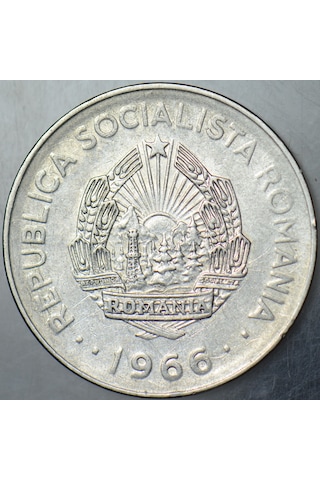 Romanya 1 Leu 1966 Traktör Ve Tarım Temalı. Sosyalist Dönem.