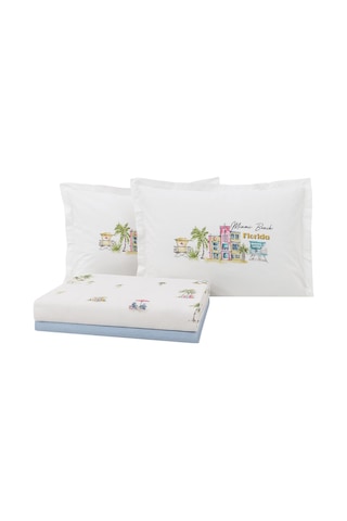 Yataş Aria Çift Kişilik Pike Takımı - Mavi