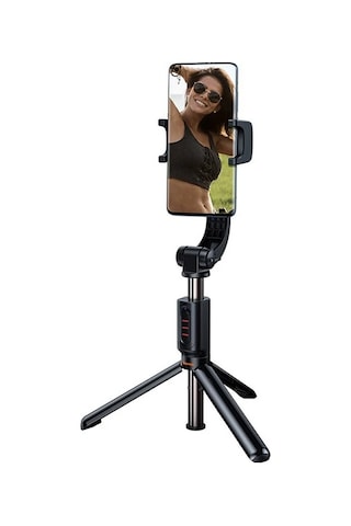 Baseus Lovely Bluetooth Selfie-özçekim Tripod Çubuğu Monopod- 5775 - Pembe