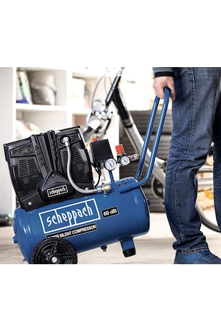 Scheppach HC25SI 1100W 8Bar 24 L Sessiz Kompresör - 5906140901