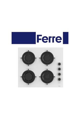 Ferre Yeni Seri Flowart QBL62CB - CS206-FA - D087 Beyaz Cam Ankastre Set