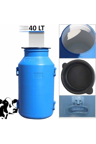 Süt Güğümü Içi Beyaz 40 Litre Mavi