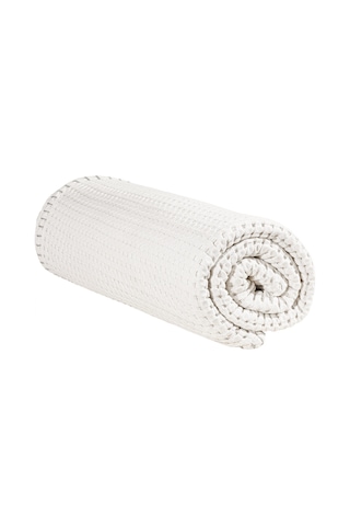 Mare %100 Pamuklu Bej Waffle Pike Çift Kişilik 230x245 Bej