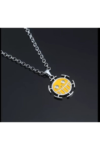 One Piece Kalp Pirates Heart Korsanları Kolye 92216901 Beyaz