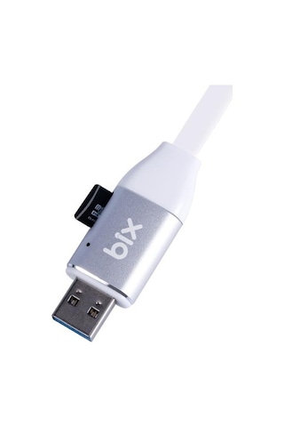 Bix IData Pro Micro Sd Kart Okuyuculu Apple iPhone Uyumlu Şarj Kablosu (514862085)