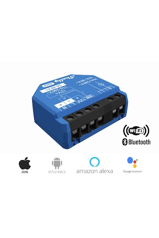 Shelly 1 Gen3 1 Kanallı Akıllı Ev Anahtarı Wifi Kuru Kontak Röle