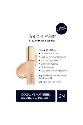 Kapatıcı - Double Wear Stay-in-place Concealer - Renk: 2n Light/medium Neutral 12ml Diğer