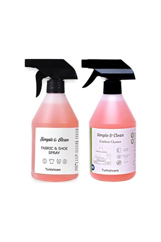 Turskishcare Simple & Clean Mutfak Fırın ve Yüzey Temizleyici 500 ML + Kireç Sökücü Sprey 500 ML