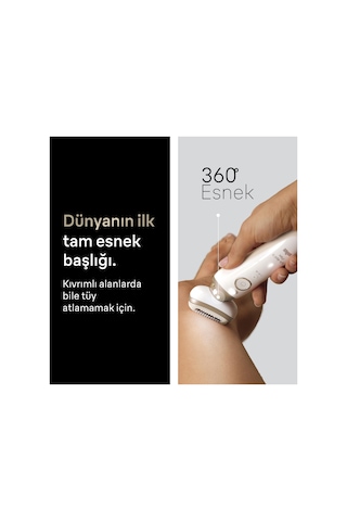 Braun Silk Épil 9 Flex Epilatör, Islak Ve Kuru, Kalıcı Pürüzsüz Cilt, 9-030 3d