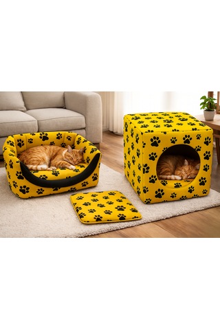 3 Fonksiyonlu Kedi Köpek Evi