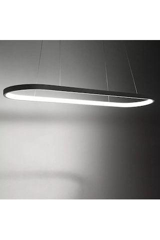 Elips 3 Renk Işık 90 CM Antrasit Gövde Sarkıt Avize