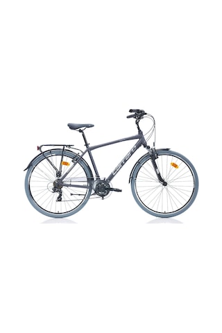 Carraro Elite 704 28 Jant 48 Cm 21 Vites V-fren Şehir Bisikleti Gri Krom Çok Renkli