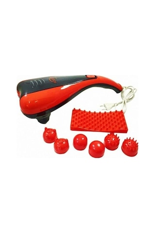 Acura AC-738K Paletli Değiştirebilir Başlıklı Masaj Aleti Kırmızı