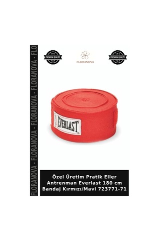Özel Üretim Pratik Eller Antrenman Everlast 180 Cm Bandaj Kırmızı/mavi 723771-71 Kırmızı - Mavi
