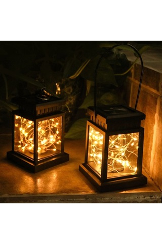 Cbtx Dış Mekan Led Peyzaj Bahçe Işık Dekorasyonu Asılı Yağmur Geçirmez Güneş Işığı Dize Işık - Kanca Versiyonu - Sıcak Beyaz Diğer