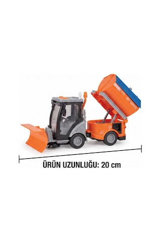 Bucher Kar Küreme Aracı 1:16 Ölçekli 3 Düğmeli Işıklı Ve Sesli Eğlenceli Oyuncak Temizlik Aracı