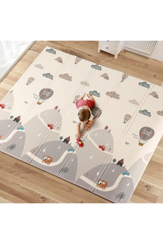 Forest City Katlanabilir Oyun Matı Oyun Halısı 150 x 180 x 1 CM