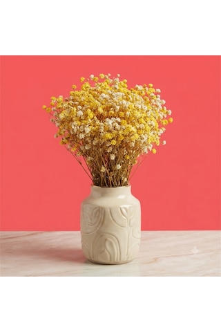 Şoklanmış Kurutulmuş Cipso Çiçeği 1 Demet 50-60gr - 35-45cm Sarı
