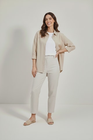 Yxc Trend Maker Oversize Uzun Basic Bayan Keten Gömlek Taş