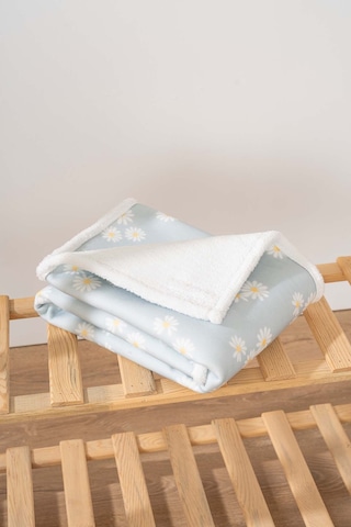 Fluffy Bebek Battaniyesi 70x100 Cm Yeşil Papatya Desen Riva İstanbul Çok Renkli