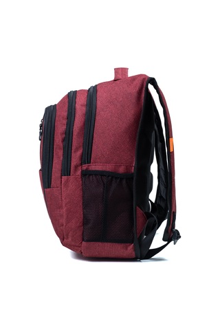 Çok Gözlü Ergonomik Sırt Çantası Su İtici Unisex Okul, Günlük Ve Seyahat Çantası Kırmızı Kırmızı