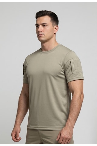 Urbamerteks Nano Cırtlı Tactical T-shirt Haki