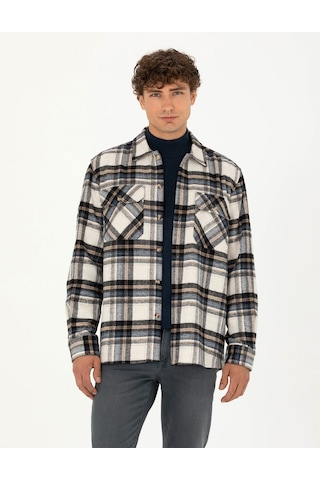 Pierre Cardin Erkek Lacivert Desenli Gömlek 50277735-vr033 Lacivert