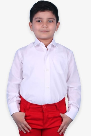 Breeze Erkek Çocuk Gömlek Basic 3-14 Yaş, Beyaz