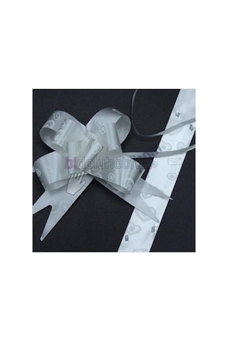 Bidoluhobi Paket Süsü Pratik Fiyonk 10'lu 35 Cm Beyaz Genel