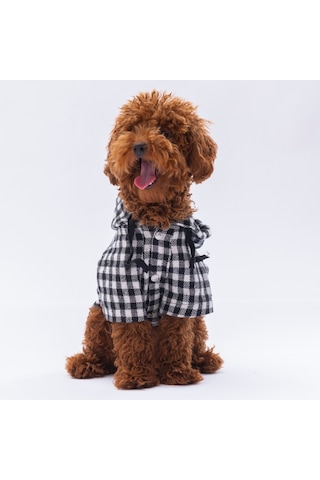 Pawstar Beyaz Ekose Oduncu Kedi Köpek Gömleği