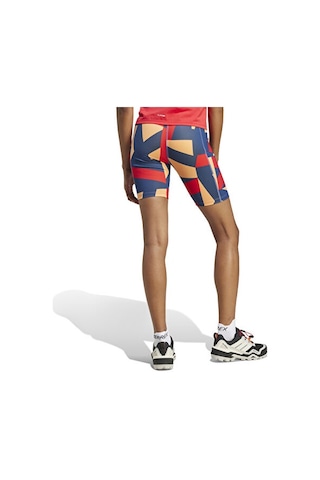 Adidas Wmt 8ın T Aop Kadın Koşu Taytı Je9417 Turuncu Turuncu