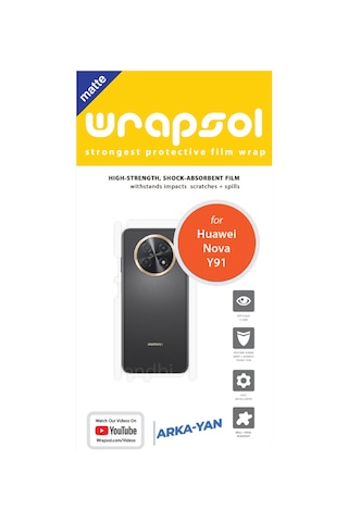 Huawei Nova Y91 Mat Arka Ve Yan Kaplama Poliüretan Film