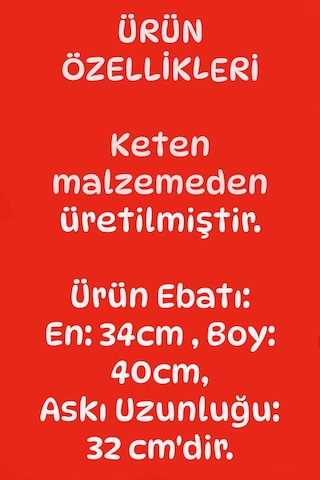 Toyaso Coraline Jones 09 Bez Çanta Uzun Saplı Alışveriş Çantası Plaj Çantası Beyaz