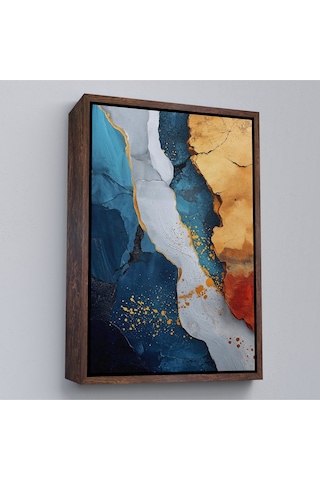 Miyrem^ Canvas Serie Mermer Desenli Soyut Tablo-7576