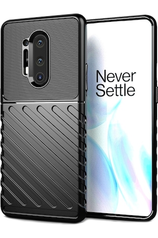 Oneplus 8 Pro Thunder Serisi Dayanikli Silikon Kilif - Siyah 549418083