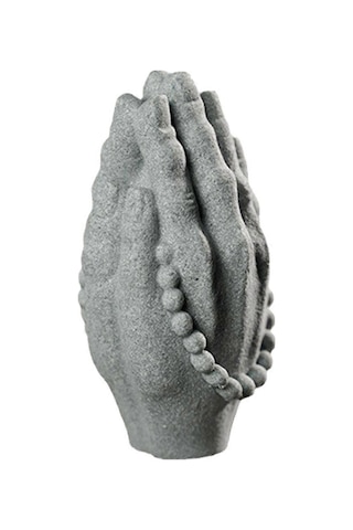 Süs Akvaryumu Dekoru Kumtaşı El Süsü Heykeli Uzay Dekorasyonu Gri