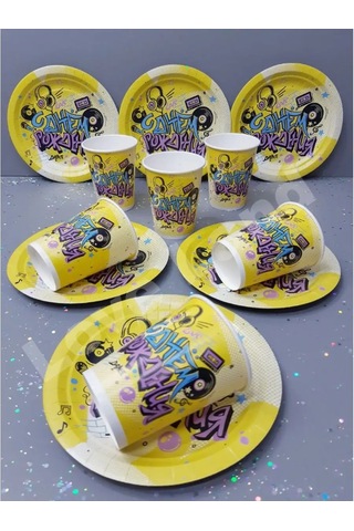 Love Land 12 Kişilik Parti Tek Kullanımlık Tabak Takımı 166297429 Diğer