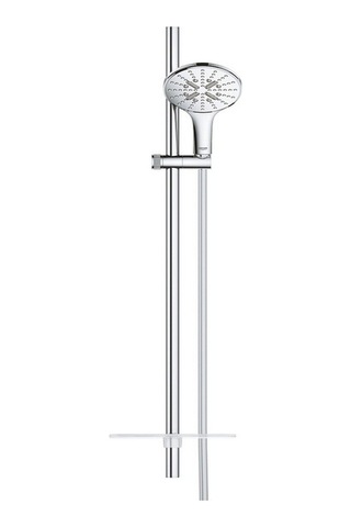Grohe Rainshower 130 Smartactive Duş Çubuğu Seti, 3 Püskürtme Türü, Krom 26548000 Alens Group 89 Siyah