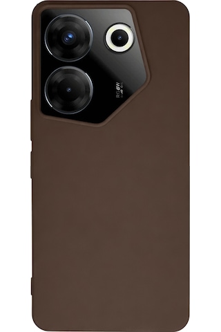 Newface - 835 - Tecno Camon 20 Pro 5g Kılıf First Silikon - Ece-umay - - Kahverengi