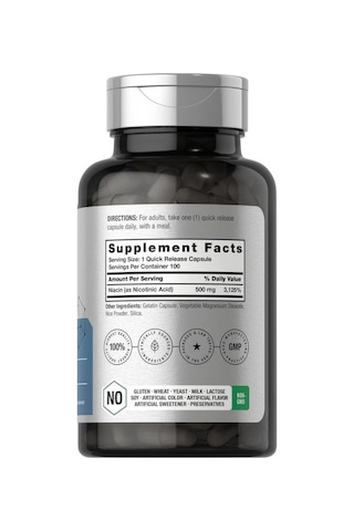 Horbäach Niacin B3 Vitamini 500mg 100 Kapsül