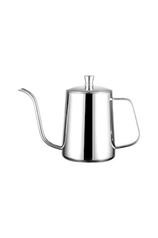 Sıcak 600 Ml Su Isıtıcısı Kahve Makinesi Üzerine Dökün Paslanmaz Çelik Deve Boynu Damla Çaydanlık Sürahi Mutfak Aracı