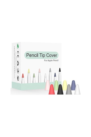 Ally iOS Uyumlu Pencil Için 8 Karışık Renk Sessiz Silikon Uç (312404301)